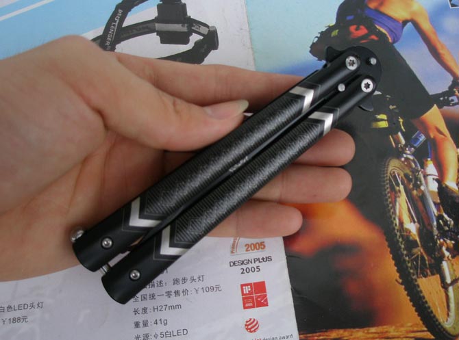 Pattern butterfly knife 005