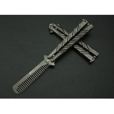 Butterfly C-39 comb swing knife (full titanium color)