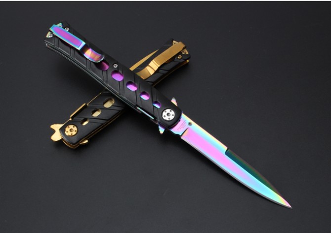 Butterfly-C059 (rich gold folding knife)