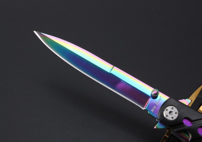 Butterfly-C059 (rich gold folding knife)