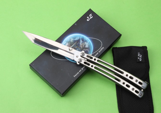 JL-07 CrossFire Butterfly Knife (Mirror Light Version)