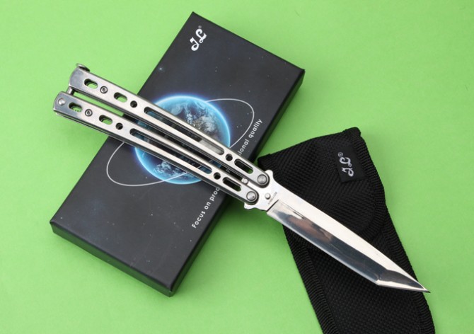 JL-07 CrossFire Butterfly Knife (Mirror Light Version)