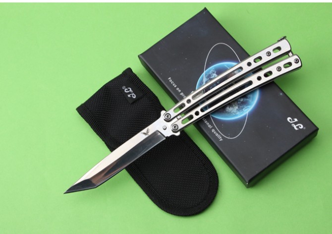 JL-07 CrossFire Butterfly Knife (Mirror Light Version)