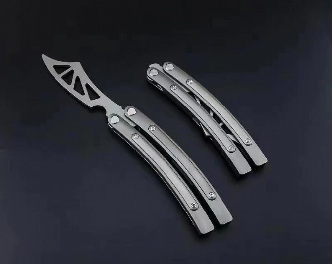 csgo titanium alloy butterfly knife (elbow)