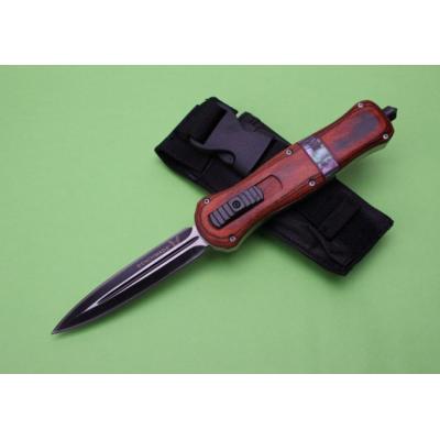 New version—A109 butterfly knife (mahogany handle)