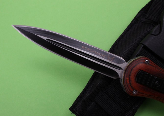 New version—A109 butterfly knife (mahogany handle)