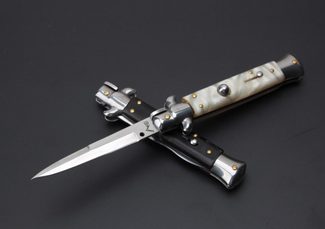 9 inch italian mafia jumping knife kris (three styles)