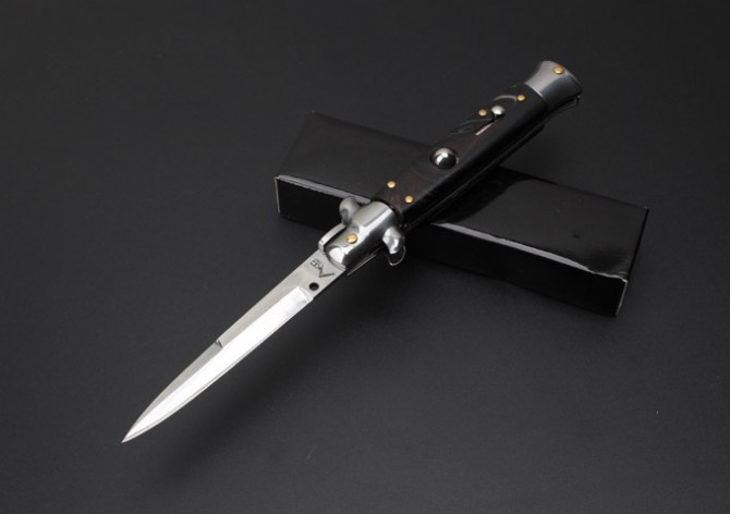 9 inch italian mafia jumping knife kris (sword blade)