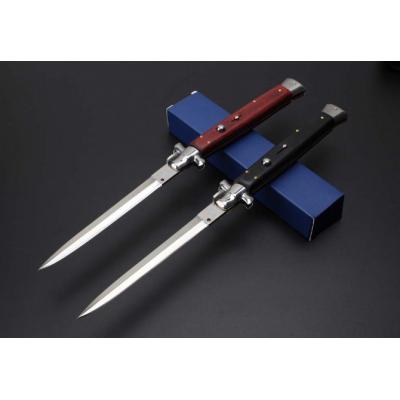 13-inch Mafia Jump Knife (Colored Wooden Handle)