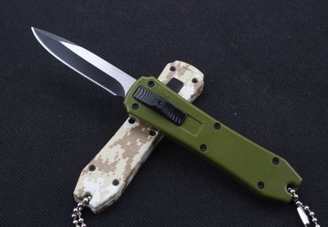 Mini mini straight jumping knife (side opening)