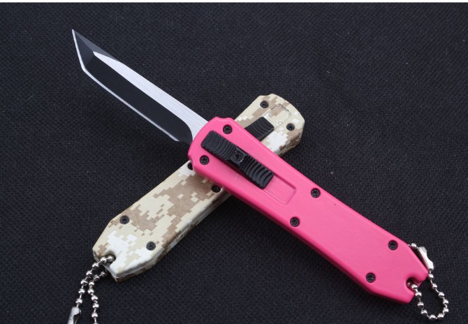 Mini mini straight jumping knife (side opening)