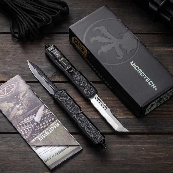 Microtech Micro Technology 2022 New Product Navy Ant DLC Shadow Hand Signed Edition