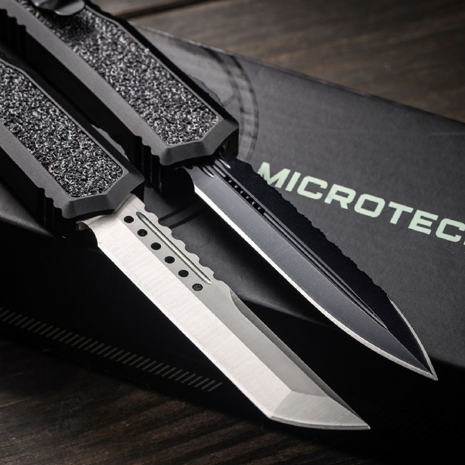 Microtech Micro Technology 2022 New Product Navy Ant DLC Shadow Hand Signed Edition