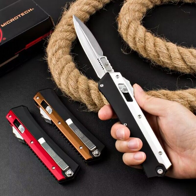 New Microtech Zombie Jump Knife (Zinc Aluminum Handle)