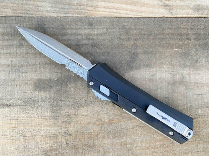 New Microtech Zombie Jump Knife (Damascus G10 handle)