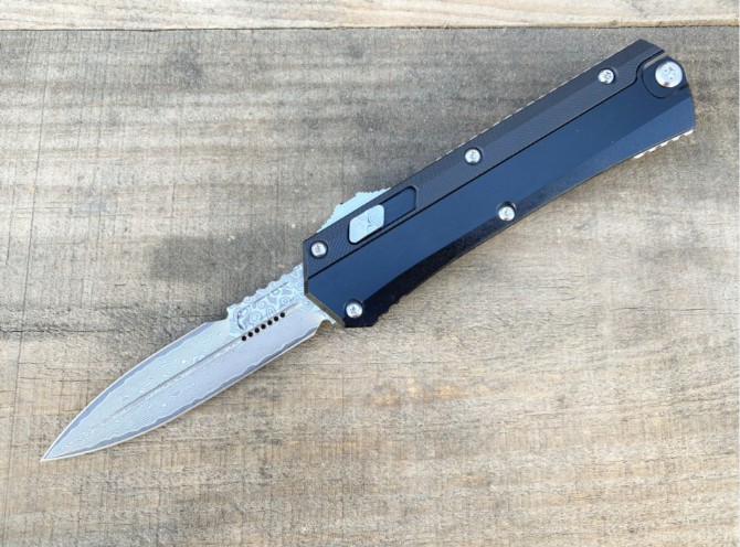 New Microtech Zombie Jump Knife (Damascus G10 handle)