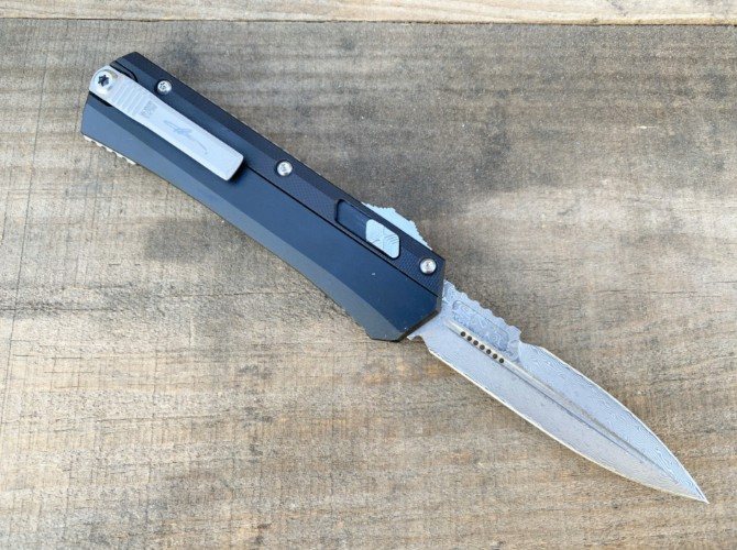 New Microtech Zombie Jump Knife (Damascus G10 handle)