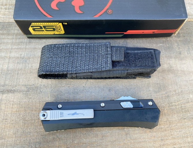 New Microtech Zombie Jump Knife (Damascus G10 handle)