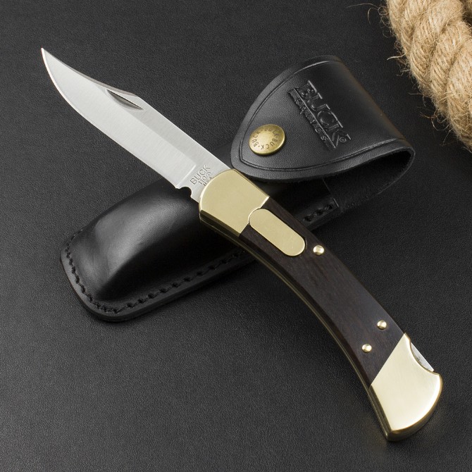 Classic Buck 110 jumping knife (ebony)