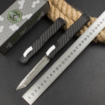 Heretic Cleric II OTF American Pagan-Cleric 2 straight jump knife (carbon fiber handle large horse blade)