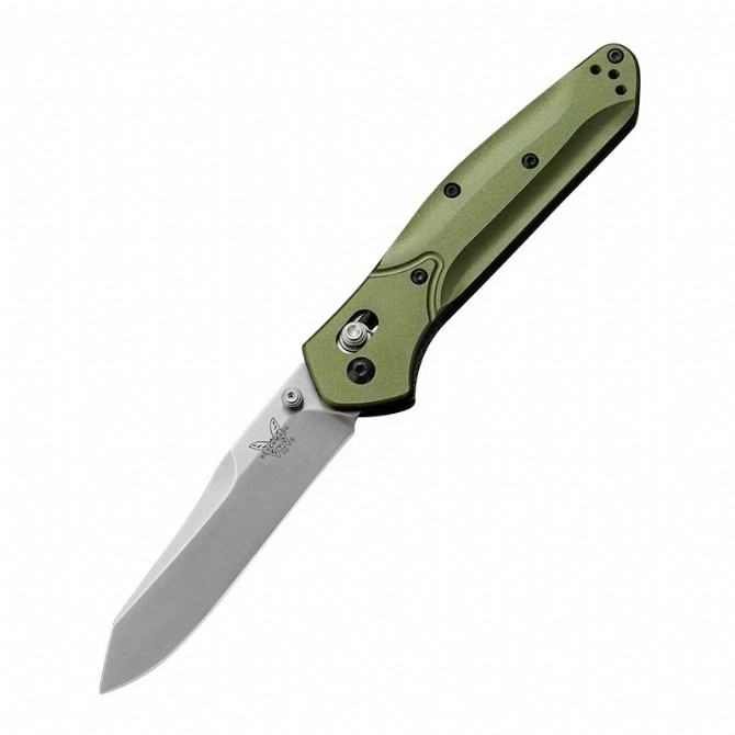 Butterfly 940 folding knife with green aluminum handle