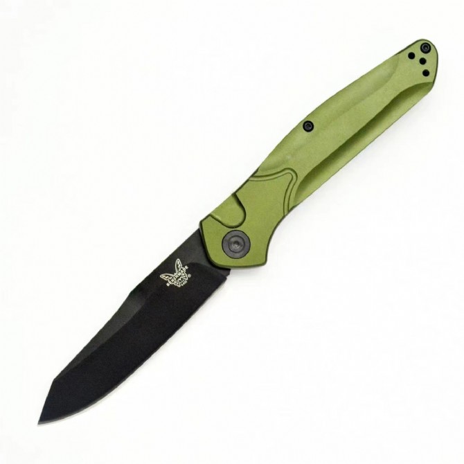 Butterfly 940 folding knife with green aluminum handle