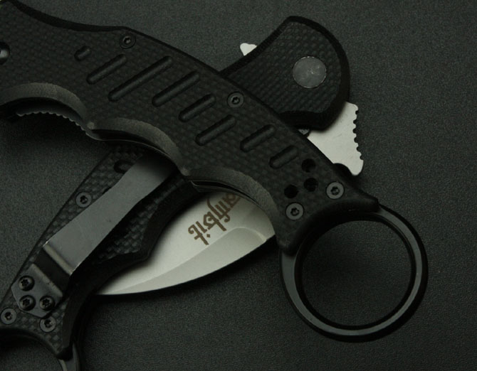 Fox-690 Claw Folding Knife (Black and White)