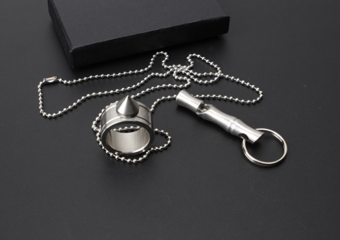 JL-22 stainless steel defense.whistle.finger stick