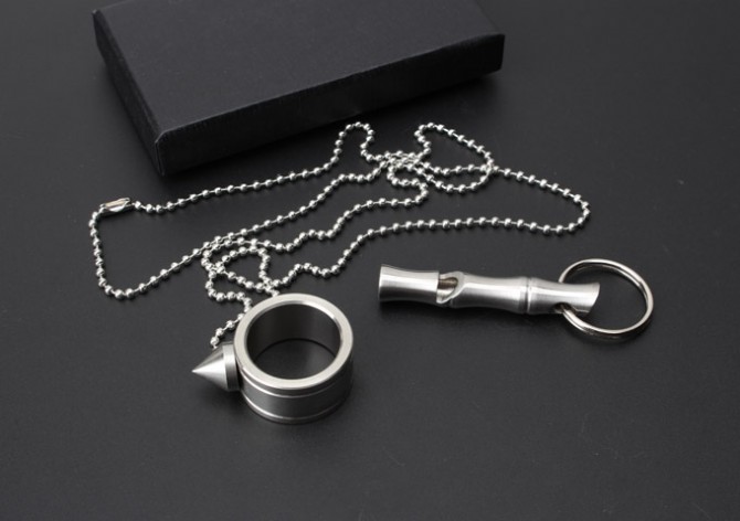 JL-22 stainless steel defense.whistle.finger stick