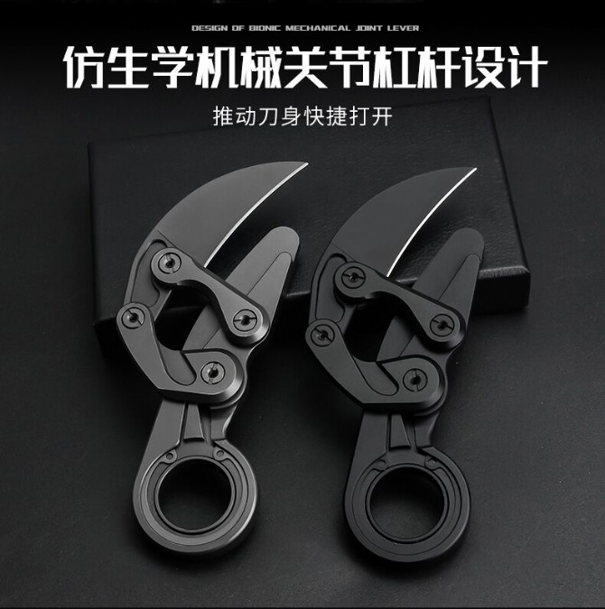 Original M390 steel [titanium handle] mechanical claw knife