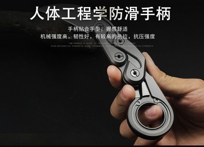 Original M390 steel [titanium handle] mechanical claw knife