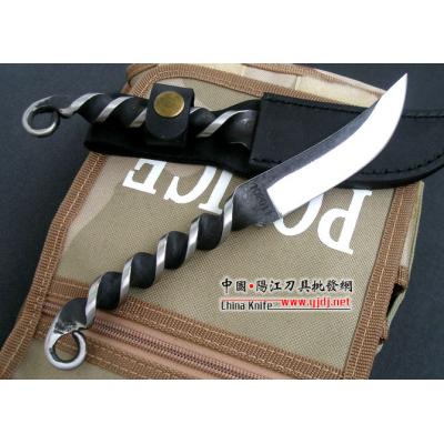 Unique and wild handmade twist knife-Type 01