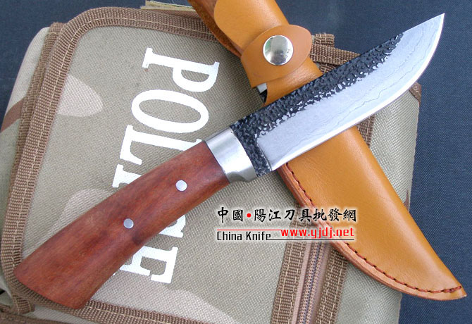 Thousand-layer pattern steel--Guan Kanchan TS-61 handmade hunting knife