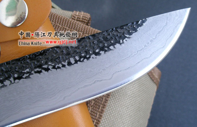 Thousand-layer pattern steel--Guan Kanchan TS-61 handmade hunting knife