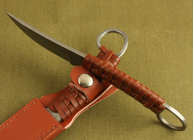 Handmade leather rope scimitar