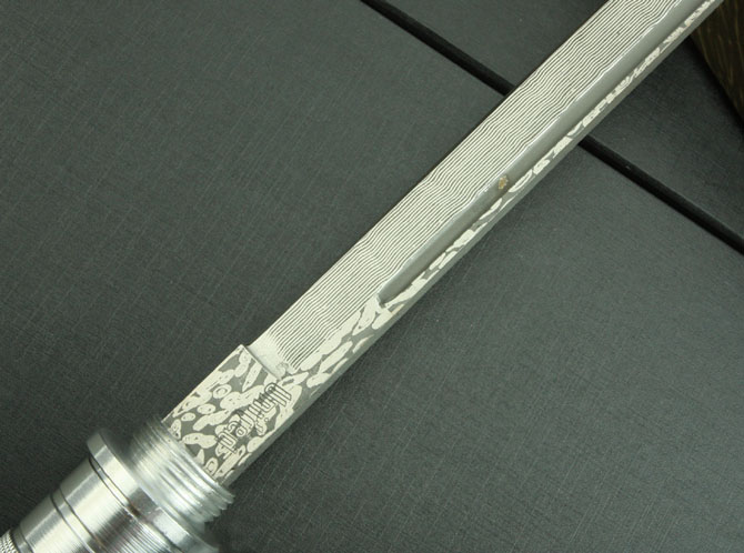 2013 Imitation Damascus Stick Knife