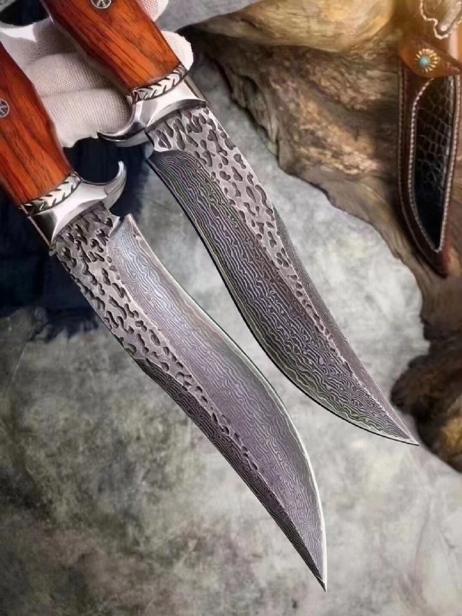 [Akafeta Damascus Game Knife]