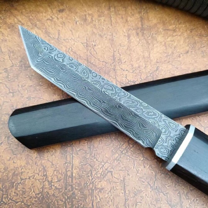 Damascus Black Version - Night King (Out-of-body Lock Blade) Damascus Black Version