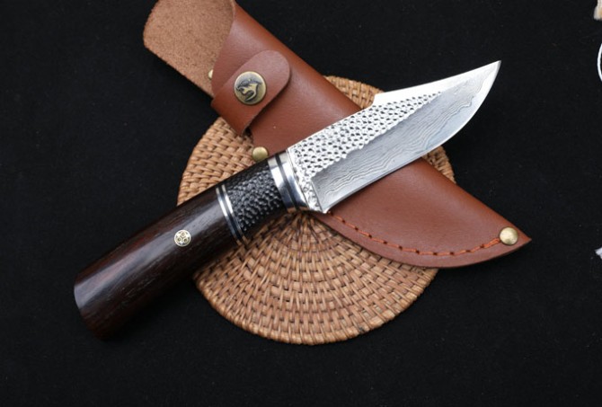 Black Face Warrior – Damascus Steel