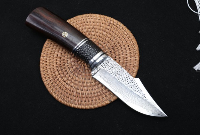 Black Face Warrior – Damascus Steel