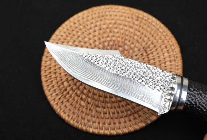 Black Face Warrior – Damascus Steel