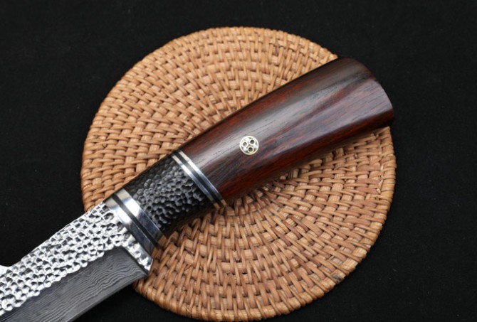 Black Face Warrior – Damascus Steel