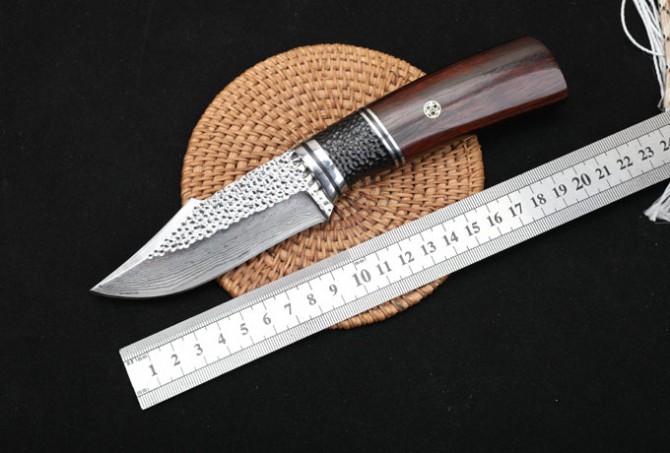 Black Face Warrior – Damascus Steel