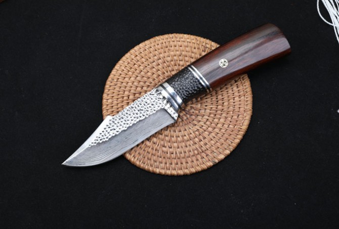 Black Face Warrior – Damascus Steel