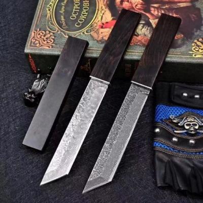 [Black Whirlwind—Samurai] Damascus Steel (Mirror-Gloss Version - Stone-Wash Version)