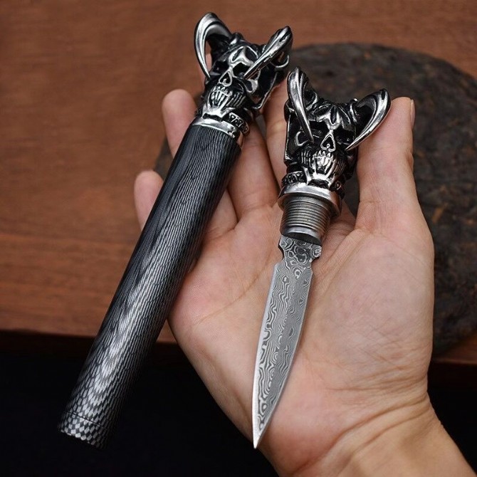 Damascus Steel Demon Sword