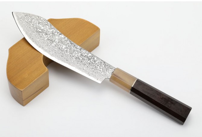 Eggplant - Extra Sharp Damascus Kitchen Knife