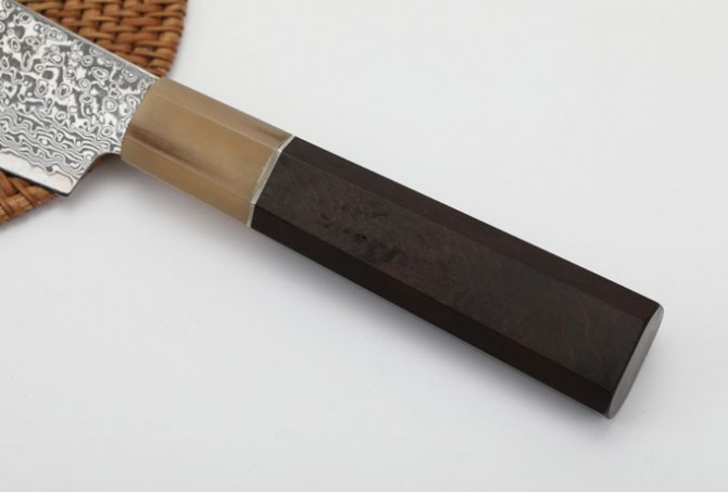 Eggplant - Extra Sharp Damascus Kitchen Knife