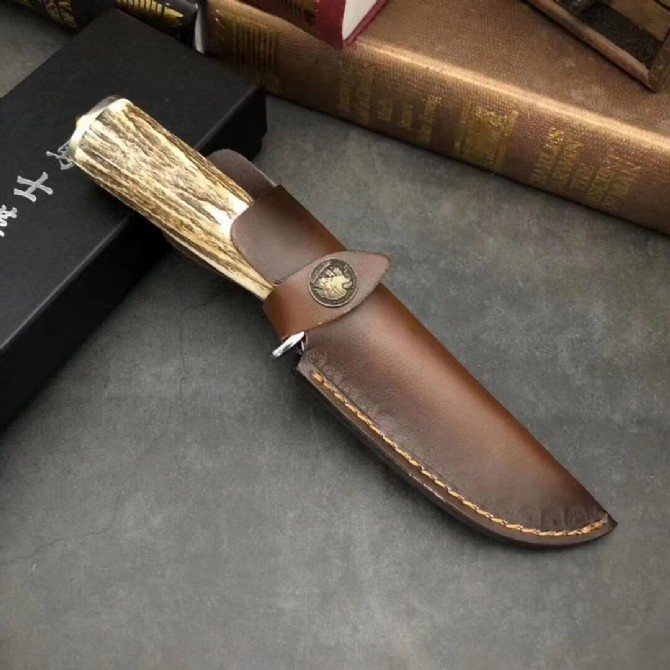 New Version - Chasing the Moon Damascus Hunting Knife