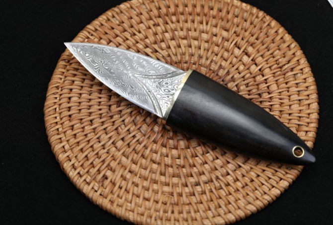 Damascus - olive knife